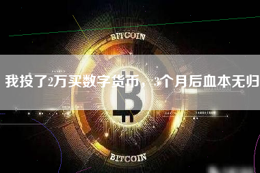 我投了2万买数字货币，3个月后血本无归